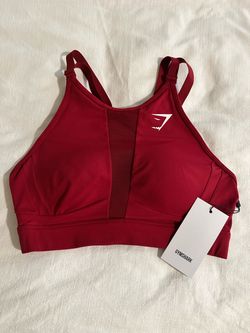 Gymshark Sports Bra Red New with Tags