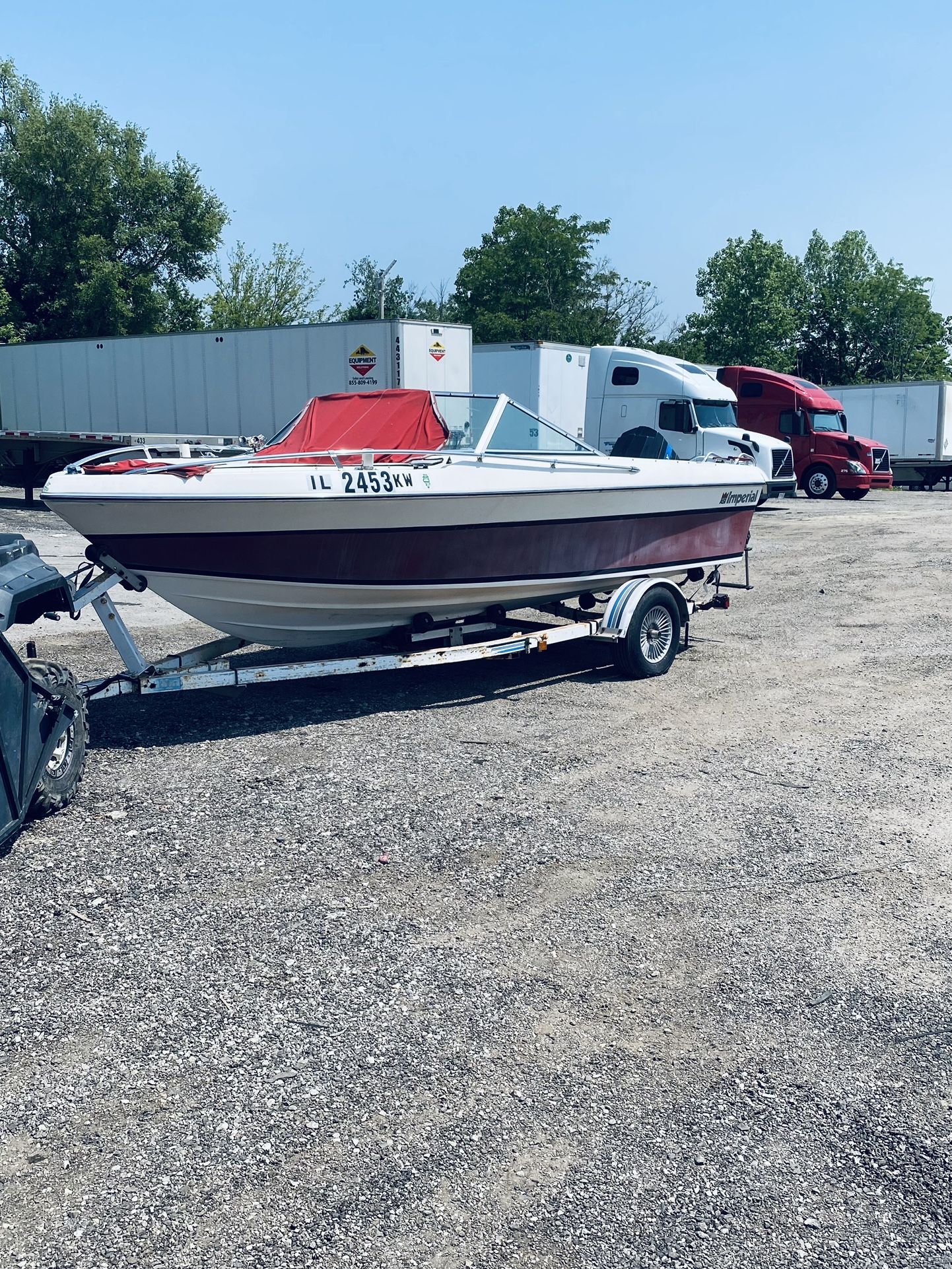 1981 IMPERIAL 18ft boat with 150hp outboard motor