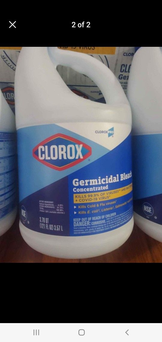 Clorax Bleach 3 Bottle Set For 15 Dollars Only