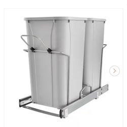 22.5 in. x 13.5 in. x 11.75 in. In Cabinet Pull Out Soft-Close 27 Qt. Trash Can