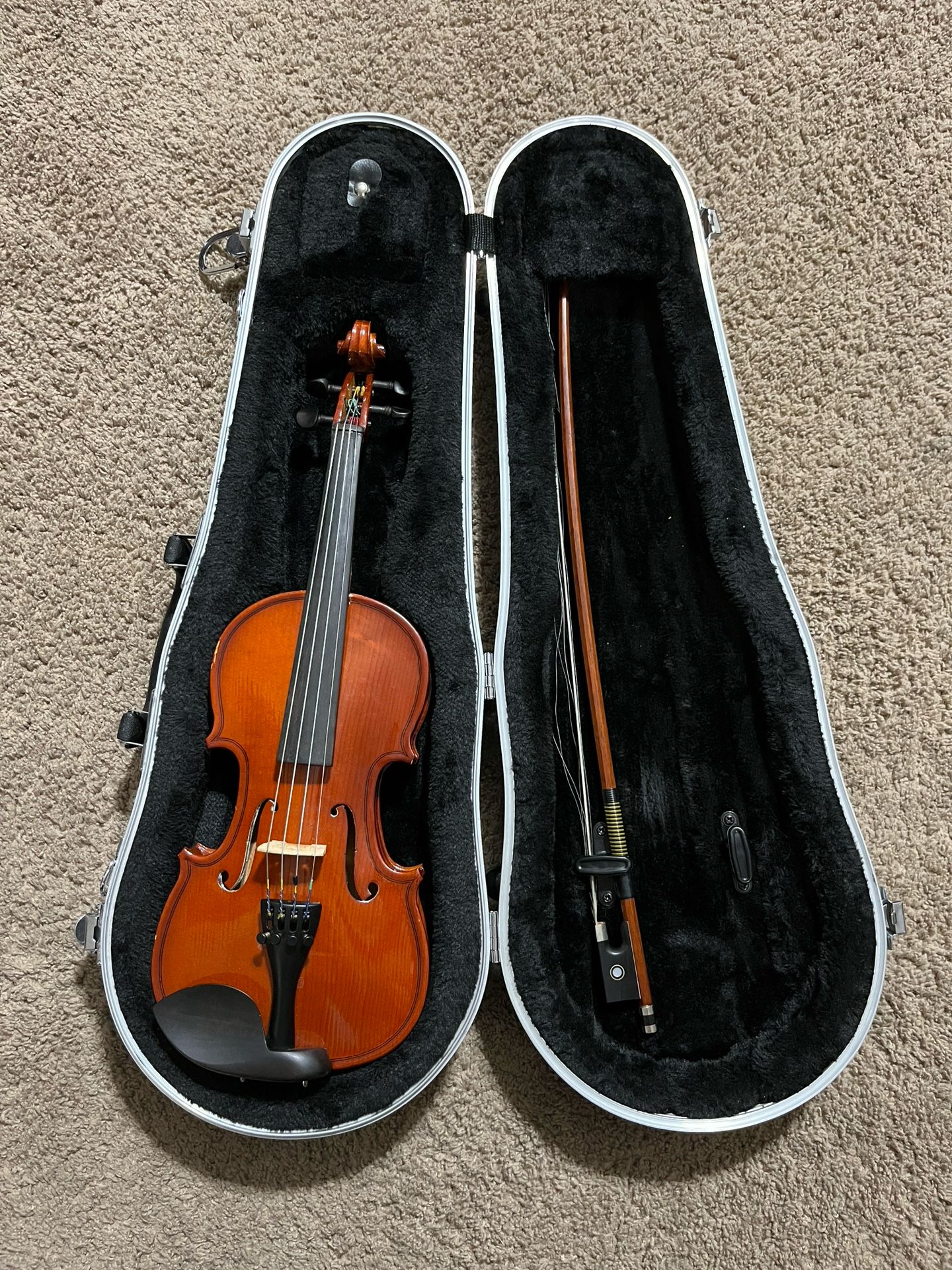 Violin 1/10 Size With Hard Violin Case