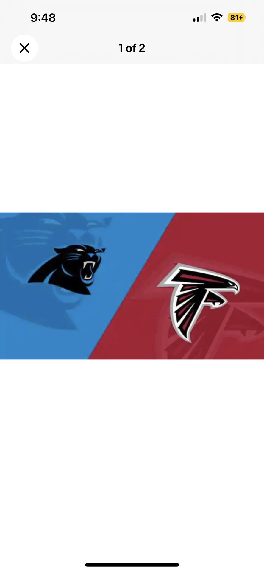Panthers vd Falcons Tickets 