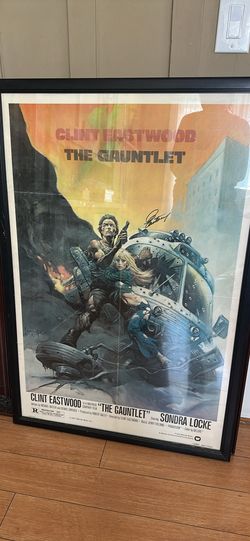 *SIGNED* Clint Eastwood The Gaunlet Poster