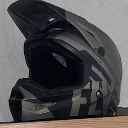 MATTE GREY FLY RACING KINETIC THRIVE HELMET