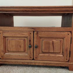 Wood TV Stand Cabinet Table 32 Inch