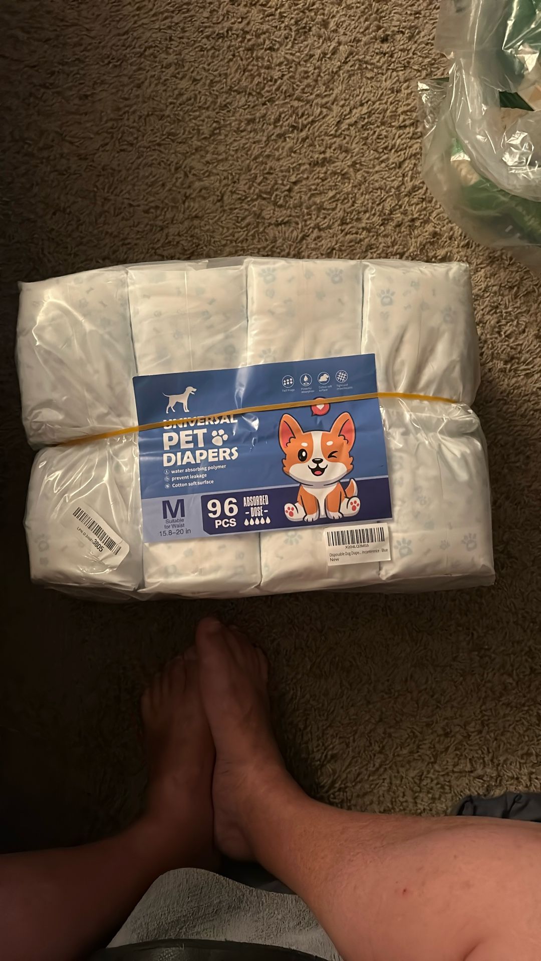 Doggie Diapers - Male - Wraps - Med