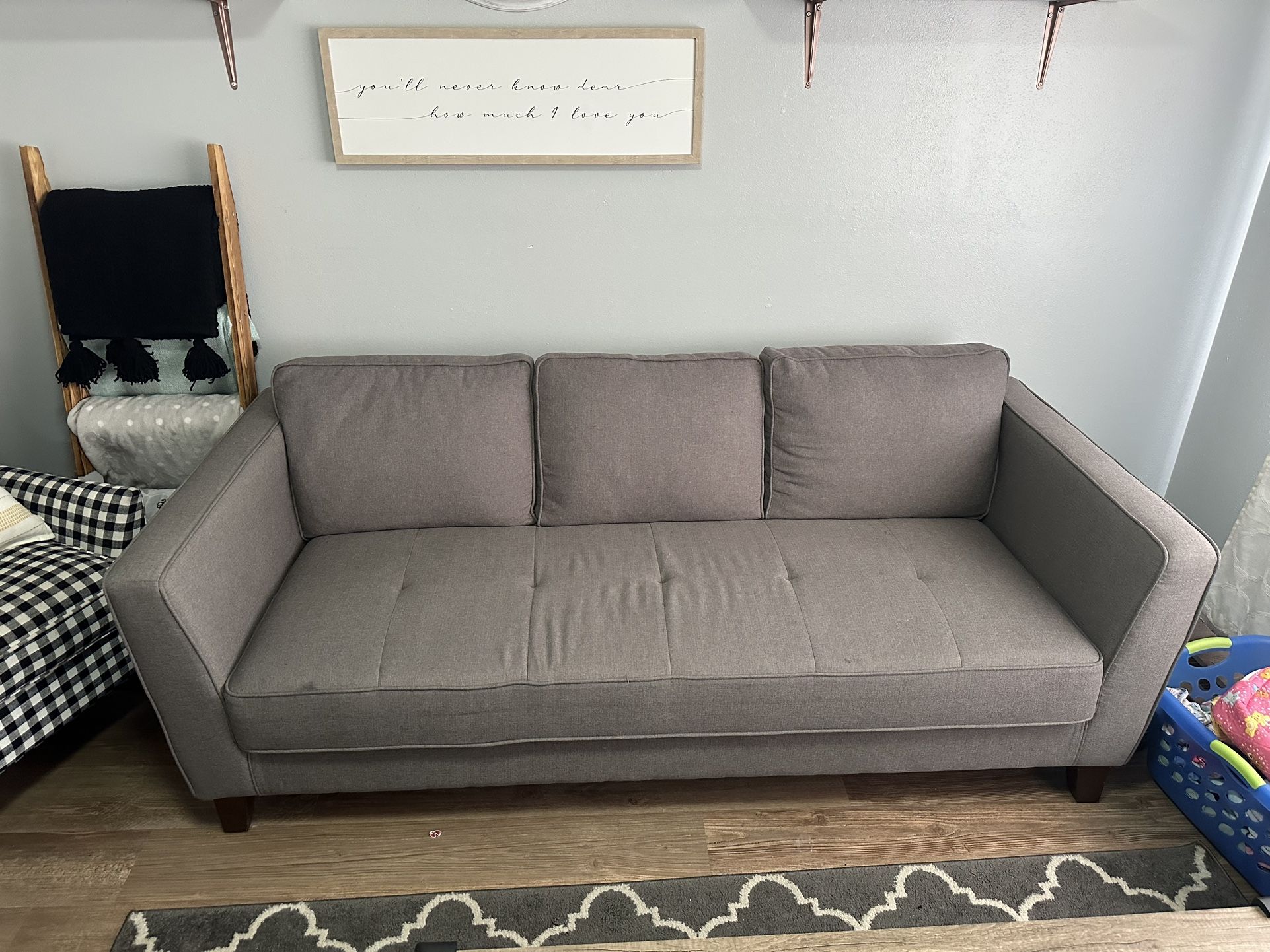 2 Grey Couches 