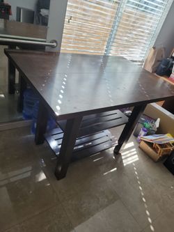 Wts Table with shelves