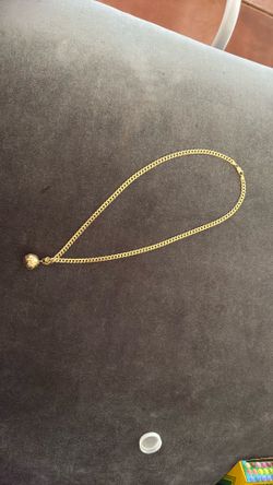 14k Gold Chain With Globe
