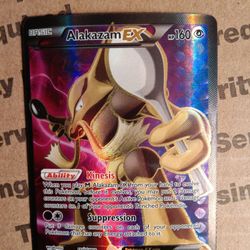 Pokemon Alakazam EX Fates Ultra Rare Full Art 117