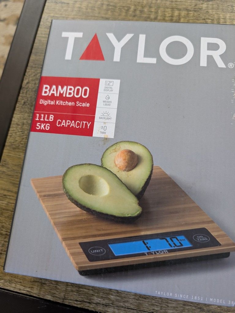 Taylor Bamboo Digital Kitchen Scale