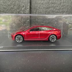 Tesla Car ( Model 3 ) Ultra Red. 