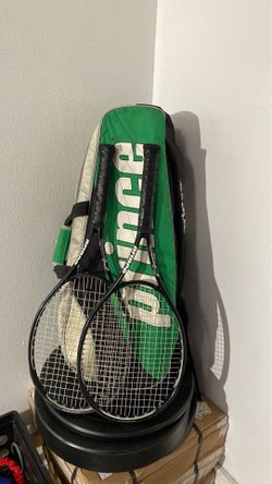 Prince bag and two prince rackets