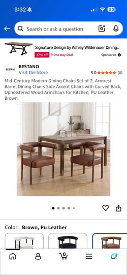 Two dining chairs