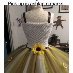 Sunflower Tutu Dress Ready Now