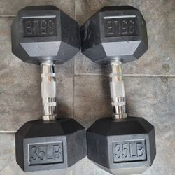35lbs Dumbells Weights