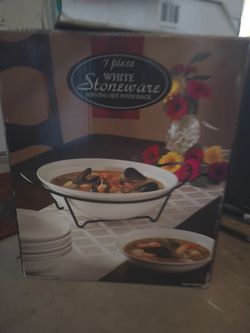 Stoneware Serving Set
