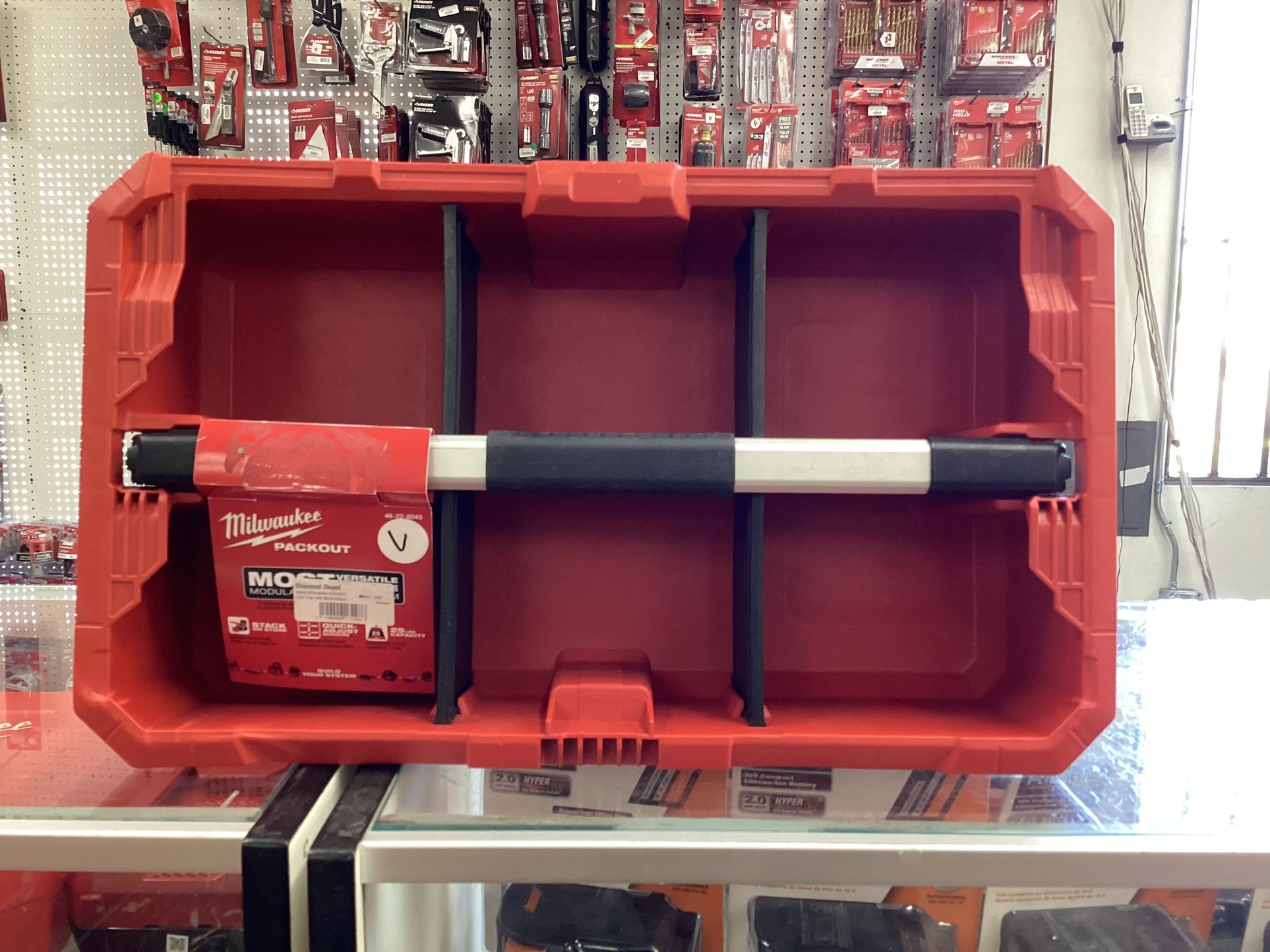 (New) Milwaukee PACKOUT Tool Tray with Quick Adjust Dividers for Sale