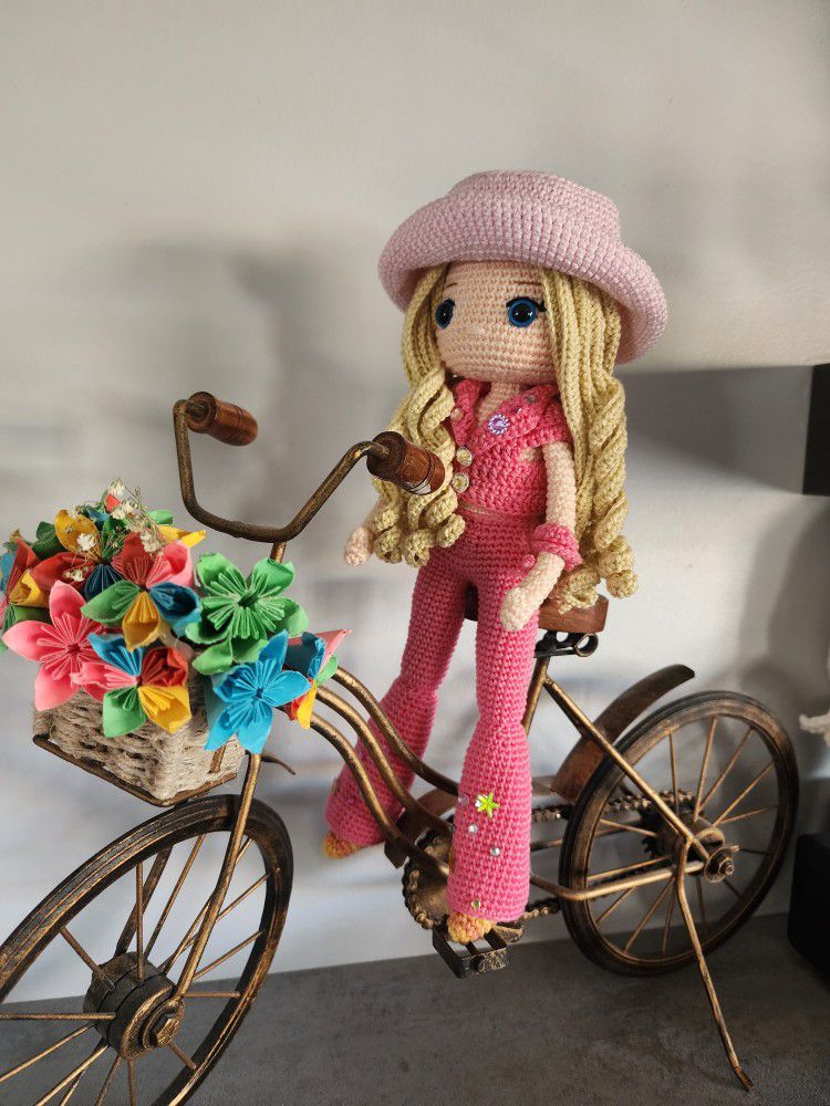 Handmade Crochet Barbie Doll. 