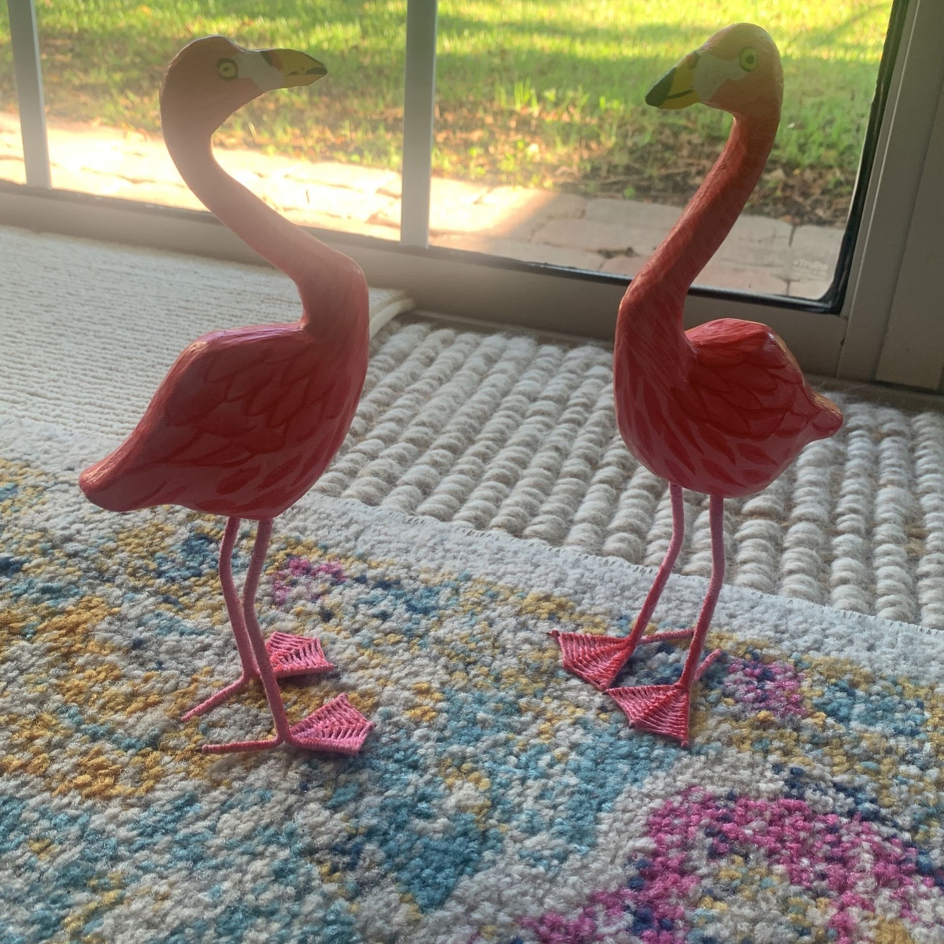 Flamingo figurines