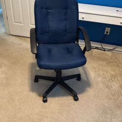 Navy Blue Nylon Office Chair