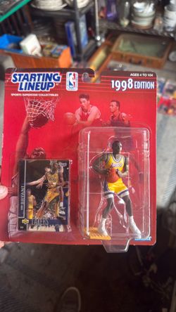 Kobe Bryant starting line up card and figure