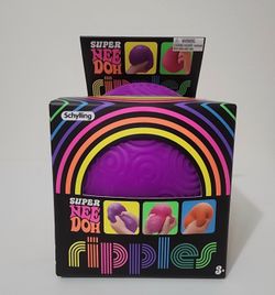 Super NeeDoh Ripples Purple Textured Nee Doh Ball Squishy Sensory Toy