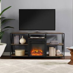 60in Tv Stand w/ Fireplace 