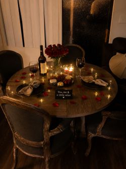 Dining Set That’s Ready for Dinner… or a Date 😉 | Table + 4 Chairs