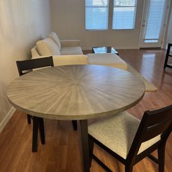 Living Spaces Like New Table And 2 Chairs