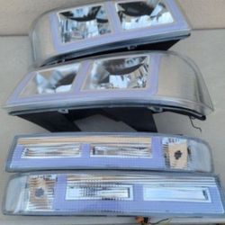 03-23 Chevrolet Express Gmc Savana LED
DRL Headlights Luces Micas Calaveras
Faros Faroles Focos Chevy