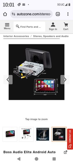 floating car stereo boss 7"