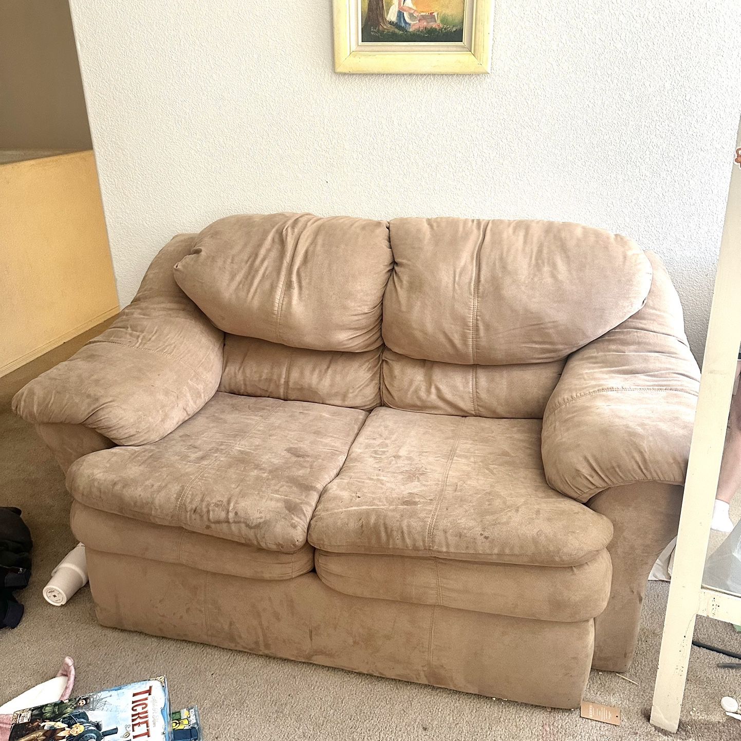 Free Couch And End Table! Moving Need Gone ASAP