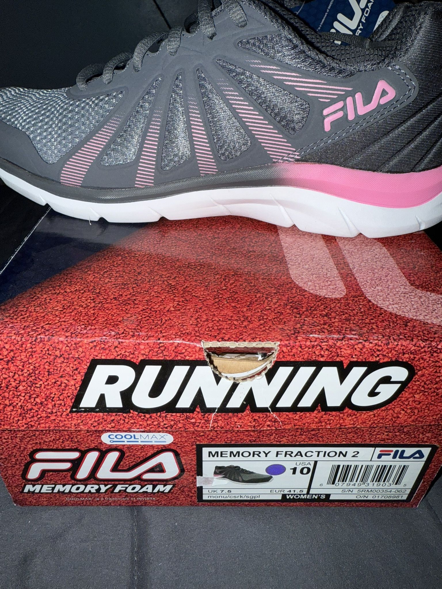 New Fila Memory Foam Size 10 Women’s