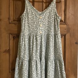 Floral Sundress with Buttons