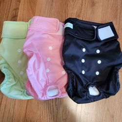 3 Doggie Diapers (Size L)