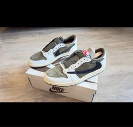 Nike Air Jordan 1 Low Sneakers Travis Scott reverse medium olive size 11 USA Men