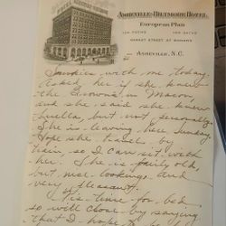 1942 Asheville To Charleston Re: Travel Content