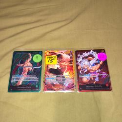 One piece single cards