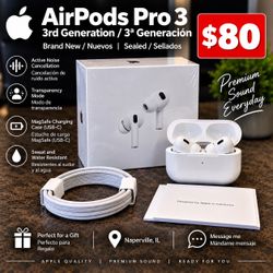 🎧 AirPods Pro 3 / AirPods Pro 3ª Generación | Brand New / Nuevos | Sealed / Sellados | Naperville