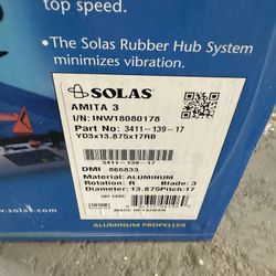 Solas Amita 3 Prop Outboard Propeller 