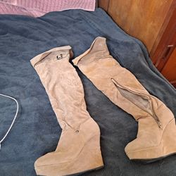 Knee High Wedge Boots