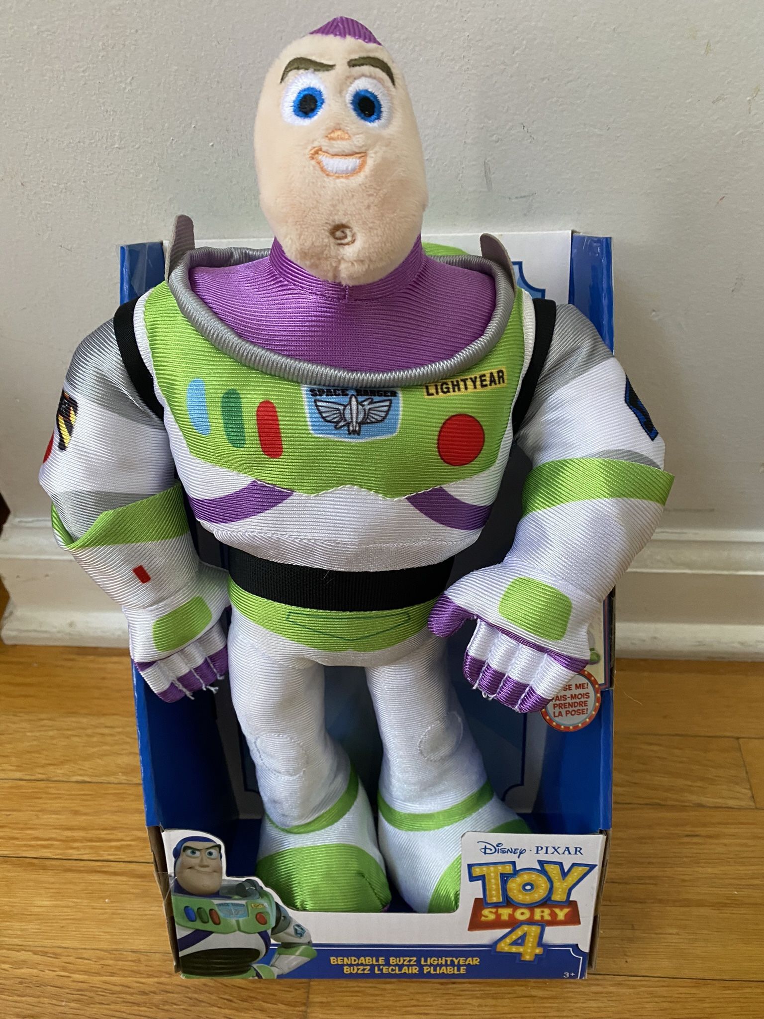 Disney Pixar Toy Story 4 Bendable Buzz Lightyear Plush, Brand NEW! Porch Pickup or Can Ship!