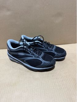 MBT Walking Shoes Men’s US 9-9.5 EU 40 Black Gray Fitness Comfort Sneakers