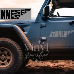 Tennessee State Outline Word Decal