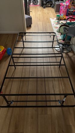 Black Metal Narrow Twin Bed Frame