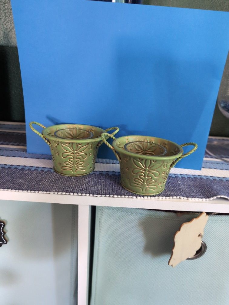 PartyLite Verdant Lights Votive Holder Set