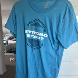 Basecamp Fitness blue workout t-shirt Size S