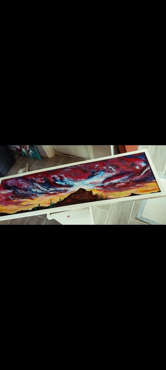 15 x 47 1/2 acrylic Canvas Art Painting Wall Decorl