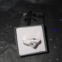  Size 7 PANDORA sterling silver heart ring. More sizes available.  